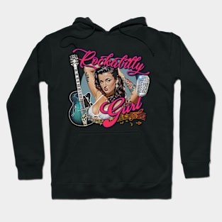 Rockabilly Music Latina Pin Up Model Muscle Car Artwork Hot Rod Rockabilly Pin Up Tattoo Model Girl Hoodie